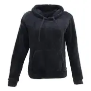 FIL Women's Teddy Fur Hoodie Jumper Pullover Fleece Soft Winter Sherpa Fluffy