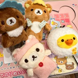 日本 拉拉熊 貓咪澡堂沙包 Rilakkuma 掌心娃娃 懶熊 懶妹 蜜茶熊 小雞 泡湯澡堂娃娃 溫泉