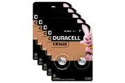 5x 2pc Duracell Specialty 1632 Coin Battery Pack Single Use Batteries