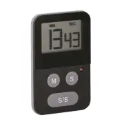Avanti Digital Slim Timer With Light Black #12943