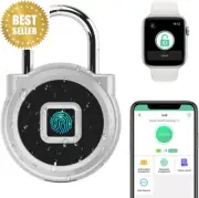 Fingerprint Padlock Keyless Smart Lock Waterproof for Gym, Locker, Backpack