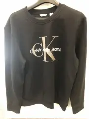 Calvin Klein Men’s Monogram Logo Crewneck Sweatshirt, Medium