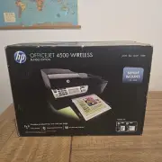 New Sealed HP OfficeJet 4500 All-In-One Inkjet Wireless Printer Black