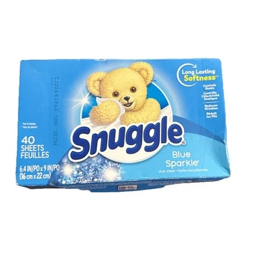 Snuggle Fabric Freshener/Softener Dryer Sheets 40 count - Blue Sparkle