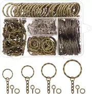 Key Chain Rings in Wave Patterns Design Bulk Set