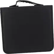 Alipis Portable Capacity CD DVD Storage Bag Oxford Cloth Organizer for DVDs and Discs Music and Game Enthusiasts Convenient Zipper Closure for Easy