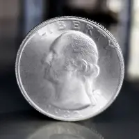 在飛比找蝦皮購物優惠-康納魔術幣1932華盛頓25美分硬幣 底特律拋硬幣魔術幣道具