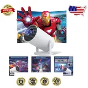 Compact 5G WiFi6 Smart Projector with 130'' Screen & Auto Correction Function