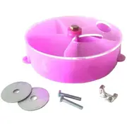 Catzon Bird Foraging System Wheel Seed Food Ball Spinning Training Toy-Purple