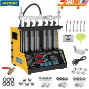 AUTOOL CT200 6 Cylinder Car Fuel Injector Tester Ultrasonic Cleaning Machine Kit