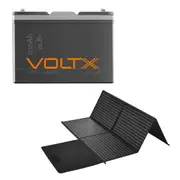 VoltX 12V 100Ah Lithium Battery with 200W Solar Panel Mat