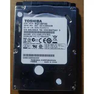 Toshiba 2.5吋 500G硬碟  MQ01ABF050
