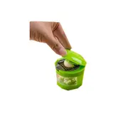 2PCS Multi-function Garlic Press Slicer Chopper Grater Hand Presser Garlic Grinder With Container Vegetable Cutter
