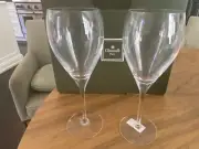 BRAND NEW Pair 2 GORGEOUS CHRISTOPHE CHRISTOFLE Water White Wine ALBI Glasses