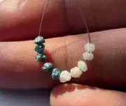 Natural Rough Loose Diamond Blue White Raw Uncut Diamond For Making Jewellery.