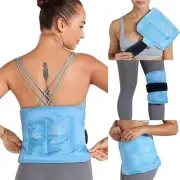 REVIX Reusable Ice Pack for Injuries and Pain Relief (16"X9")- Freeze Gel & Soft