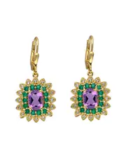 Tiramisu Vermeil 4.40 ct. tw. Gemstone Earrings