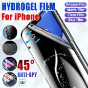 iPhone 13 12 11 Pro Xs Max Plus Privacy Anti-Spy Hydrogel Film Screen Protector