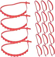 ULTECHNOVO 20pcs Heavy Duty Car Tires Snow Chains Skid Zip Tie Traction Devices for Cars Trucks Electric Vehicles Enhanced Grip Easy Installation for Winter Safety