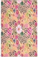 GAIREG Vibrant Colorful Flowers Leopard Print Kitchen Towels and Dishcloths Sets, 28x18 Absorbent Baking Towel, Set of 4