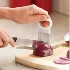 Multi-purpose Onion Cutter Stainless Steel Plastic Vegetable Slicer Meat Need.LR