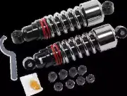 Burly Chrome Lowering Slammer Plus Shocks for Dyna Super Glide Custom 05-14