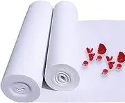 Aisle Runner Carpet, Aisle Runner for White Wedding Carpet Runner Non-Slip Bridal Walkway Runner Rug Exhibition Carpet Mat for Wedding Party Church Beach Decoration, Thickness 2mm