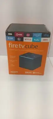 Fire TV Cube Hands-Free with Alexa and 4K Ultra HD Streaming Media Player NEW