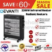 Devanti 2200W Infrared Radiant Heater Portable Electric Convection Heaters New