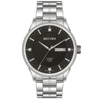 在飛比找樂天市場購物網優惠-Rhythm 日本麗聲鐘時針 大眾系列日期顯示時尚腕錶 (G