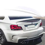 Painted ABS Rear Trunk Spoiler For BMW E82 Coupe P Style Alpine White 300 (for: BMW)