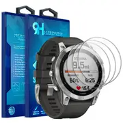 (3 Pcs) Garmin Fenix 7X Sapphire Solar Sports Screen Protector Full Coverage Tempered Glass Guard (Clear)