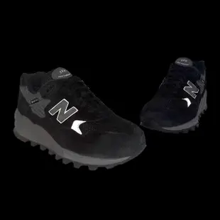 【NEW BALANCE】休閒鞋 580 男鞋 黑 磁石灰 防水 緩震 麂皮 拼接鞋面 NB 戶外鞋(MT580RGR-D)