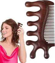 Massage Comb - Wooden Scalp Massager | Handheld Antistatic Portable Tool for Meridians Scraping Relaxation Body Shoulder Neck Arm Hand Face Eye