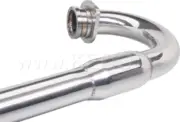 Power Header Pipe TT500 XT500 '77 on Stainless Steel with POWER BOMB No heat