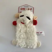 LAMB CHOP® Squeaker Mat Plush Pet Dog Toy, Multipet 9", NEW! Squeak Soft