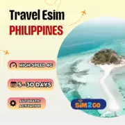 Philippines Travel eSIM 2 to 8 days, Highspeed 4G data, QR Code Activation