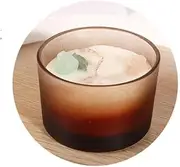 Billbotk Gradient Glass Aromatherapy Candle, 3 Scent Options, Decorative Container (Coffee Color - Sandalwood)