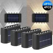 Solar LED Wall Lights Lamp Home Decor Outdoor Garden Fence Yard Deck Light AU