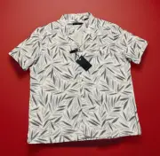 Stone Rose Short Sleeve Button Shirt Men's XL Breathable 2-Way Stretch NEW $145