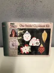 Folk Art One Stroke Ornament Kit #18461 Plaid - Sealed