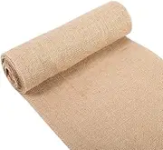 Burlap Table Runner,Vintage Nature Hessian Jute Burlap Ribbon Table Runner,for Wedding,Festival Feast,Party Decoration(30cmx5m)