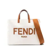 [Fendi] Fendi Jacquard-logo Canvas Tote Bag