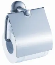 Classic Series -- Toilet Roll Holder with Cover (Chrome Finish)