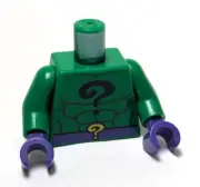 Lego - Minifigure Torso - Batman - Riddler - Green Purple
