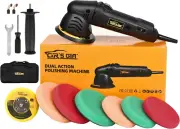 Dual Action Polisher,Car Buffer 5Inch Random Orbital Polisher 6 Variable Speed W