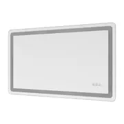 100x60CM Bathroom LED Light Makeup Wall Mirror Touch Anti-fog Bluetooth