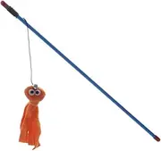 Feline Care Teaser Wand with Octopus Cat Toy, Orange