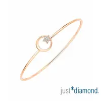 在飛比找momo購物網優惠-【Just Diamond】18K玫瑰金 星空燦爛 鑽石手環