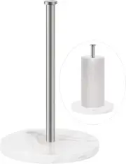 Paper Towel Holder Marble Kitchen Towel Stand Silver Paper Roll Holderfor Bathro